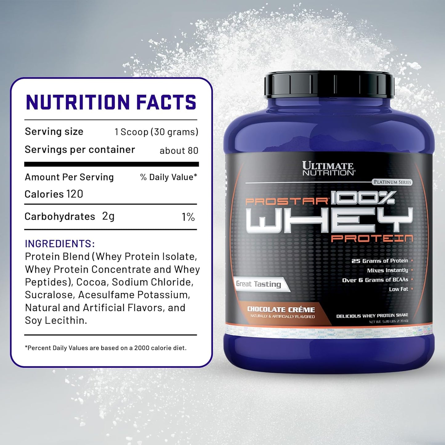 Ultimate Nutrition Prostar 100% Whey Protein - 5.28 lbs (Chocolate Creme)