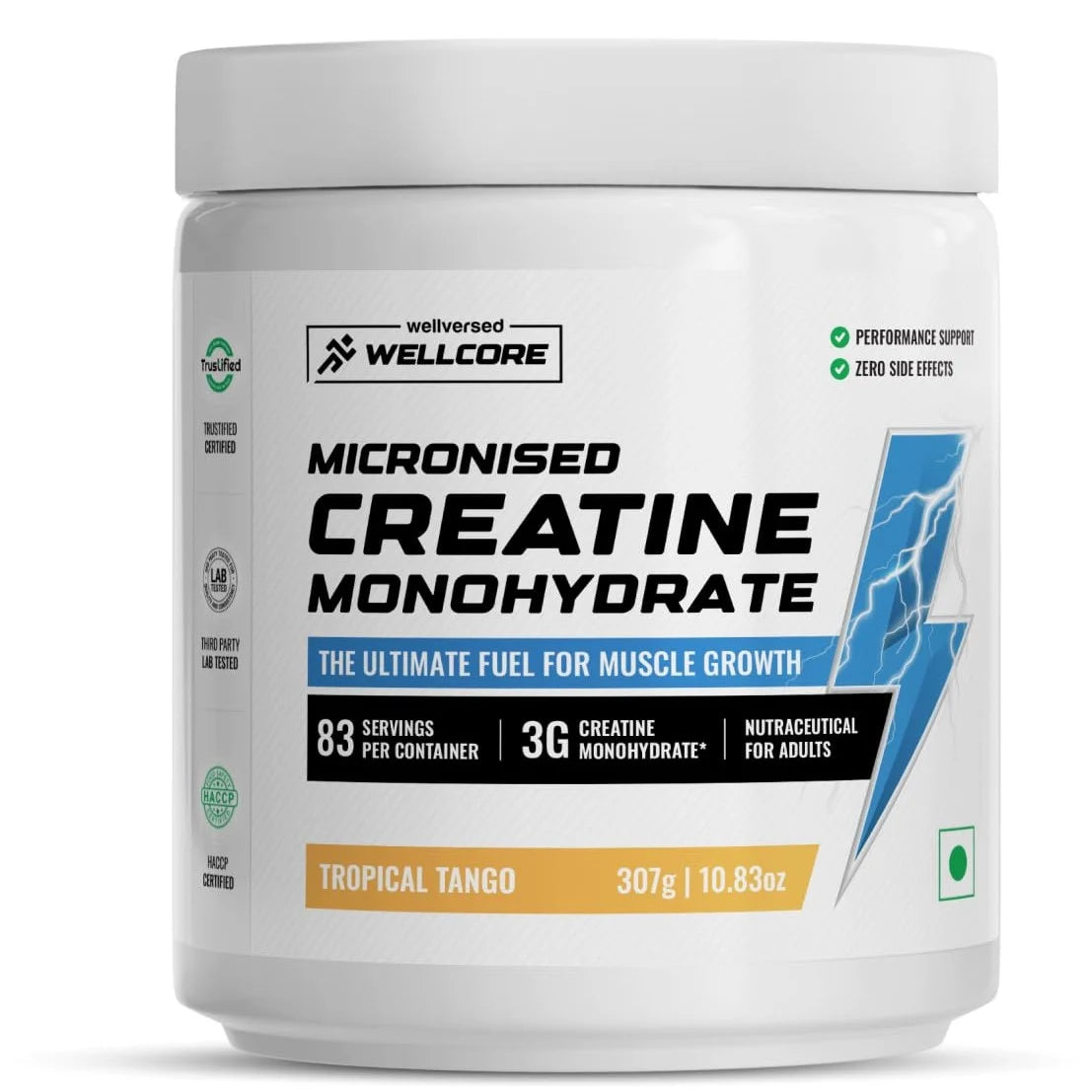 (Wellcore) - Micronised Creatine Monohydrate - 307 gm (0.67 Lb), Fruit Fusion
