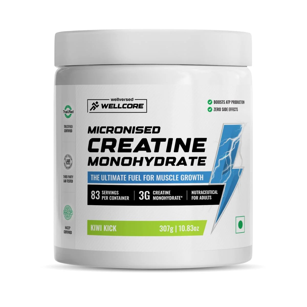 (Wellcore) - Micronised Creatine Monohydrate - 307 gm (0.67 Lb), Fruit Fusion